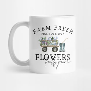 Farm Fresh Flowers Cottagecore Mug